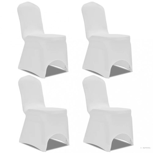 4 db nyújtható szék huzat fehér