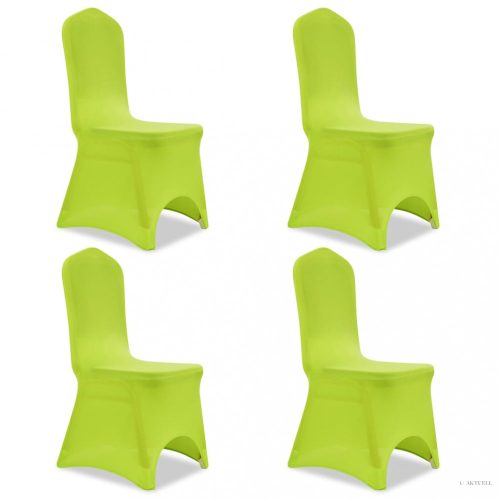 4 db zöld nyújtható székszoknya