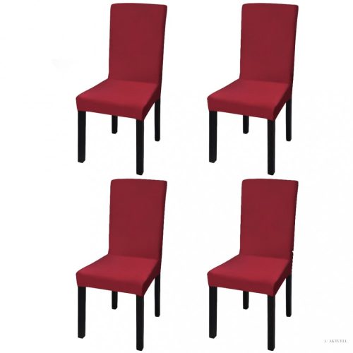 4 db bordó szabott nyújtható székszoknya