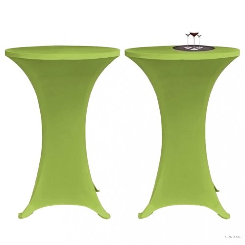 2 db 80 cm-es sztreccs asztalterítő zöld