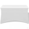 Sztreccs asztal védőhuzat 2 db 120x60,5x74 cm fehér