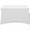 Sztreccs asztal védőhuzat 2 db 183x76x74 cm fehér