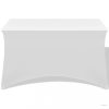 2 db fehér nyújtható asztali védőhuzat 243x76x74 cm