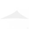 Fehér háromszögű oxford-szövet napvitorla 4 x 5 x 6,4 m