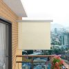 Többfunkciós krémszínű oldalsó napellenző erkélyre 150 x 200 cm