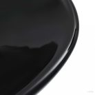 Fekete kerámia mosdókagyló 58,5 x 39 x 14 cm