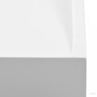 Fehér ásványöntvény/márványöntvény mosdókagyló 50x38x13 cm