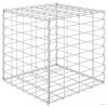 Kocka alakú acélhuzal gabion magaságyás 40 x 40 x 40 cm