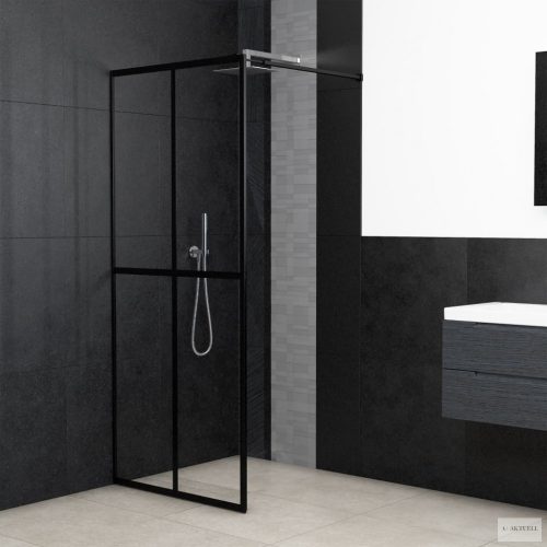 Átlátszó edzett üveg zuhanyfal 140 x 195 cm