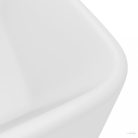 Matt fehér kerámia luxus mosdókagyló 41x30x12 cm
