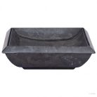 Fekete márvány mosdókagyló 50 x 35 x 10 cm