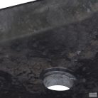Fekete márvány mosdókagyló 50 x 35 x 10 cm
