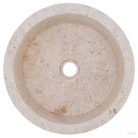 Krémszínű márvány mosdókagyló Ø40 x 15 cm