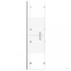 Fehér ESG zuhanykabin összecsukható ajtóval 100 x 140 cm