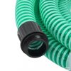 Zöld PVC szívótömlő sárgaréz csatlakozókkal 1,1" 15 m