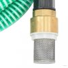 Zöld PVC szívótömlő sárgaréz csatlakozókkal 1,1" 20 m