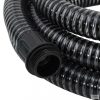 Fekete PVC szívótömlő sárgaréz csatlakozókkal 1,1" 5 m