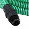 Zöld PVC szívótömlő PVC csatlakozókkal 1" 4 m