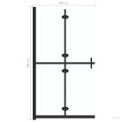 Átlátszó ESG üveg összecsukható zuhanyfal 100 x 190 cm