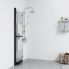 Selyemmatt ESG üveg összecsukható zuhanyfal 80 x 190 cm