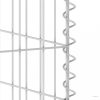 Horganyzott acél gabionfal szemeteskukákhoz 254 x 100 x 110 cm
