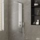 Rozsdamentes acél szögletes zuhanypanelrendszer