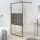 Fekete ESG üveg zuhanyfal kőmintával 115x195cm