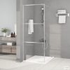 Ezüstszínű átlátszó ESG üveg zuhanyfal 80 x 195 cm