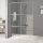 Ezüstszínű átlátszó ESG üveg zuhanyfal 140x195 cm