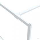 Fehér átlátszó ESG üveg zuhanyfal 100 x 195 cm