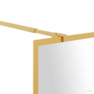 Aranyszínű zuhanyfal átlátszó ESG üveggel 80 x 195 cm