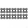 10 db fekete gumi lábtörlő összekapcsoló elem
