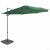 Zöld kültéri napernyő hordozható talppal