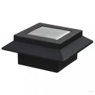 12 db fekete négyzet alakú kültéri napelemes LED lámpa 12 cm