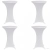 4 darab fehér sztreccs asztalterítő bárasztalhoz Ø60 cm