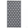 Fekete PP kültéri szőnyeg 80 x 150 cm
