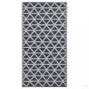 Fekete PP kültéri szőnyeg 120 x 180 cm