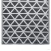Fekete PP kültéri szőnyeg 190 x 290 cm