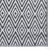 Fekete-fehér PP kültéri szőnyeg 190 x 290 cm