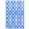 Kék-fehér PP kültéri szőnyeg 120 x 180 cm