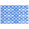 Kék-fehér PP kültéri szőnyeg 120 x 180 cm