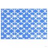Kék-fehér PP kültéri szőnyeg 160 x 230 cm