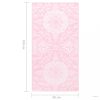 Rózsaszín PP kültéri szőnyeg 80 x 150 cm