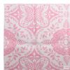 Rózsaszín PP kültéri szőnyeg 190 x 290 cm
