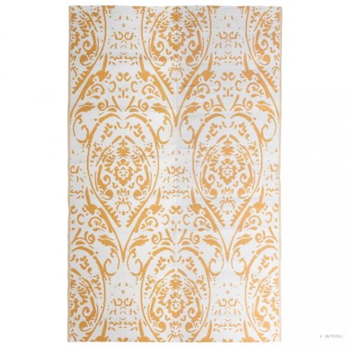 Narancssárga-fehér PP kültéri szőnyeg 190 x 290 cm
