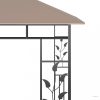 Tópszínű pavilon szúnyoghálóval 3 x 3 x 2,73 m 180 g/m²