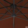 Terrakotta konzolos napernyő acélrúddal 300 cm