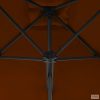 terrakotta kültéri napernyő acélrúddal 250 x 250 x 230 cm