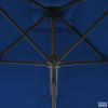 kék kültéri napernyő acélrúddal 250 x 250 x 230 cm
