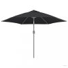 Fekete kültéri napernyőponyva 300 cm